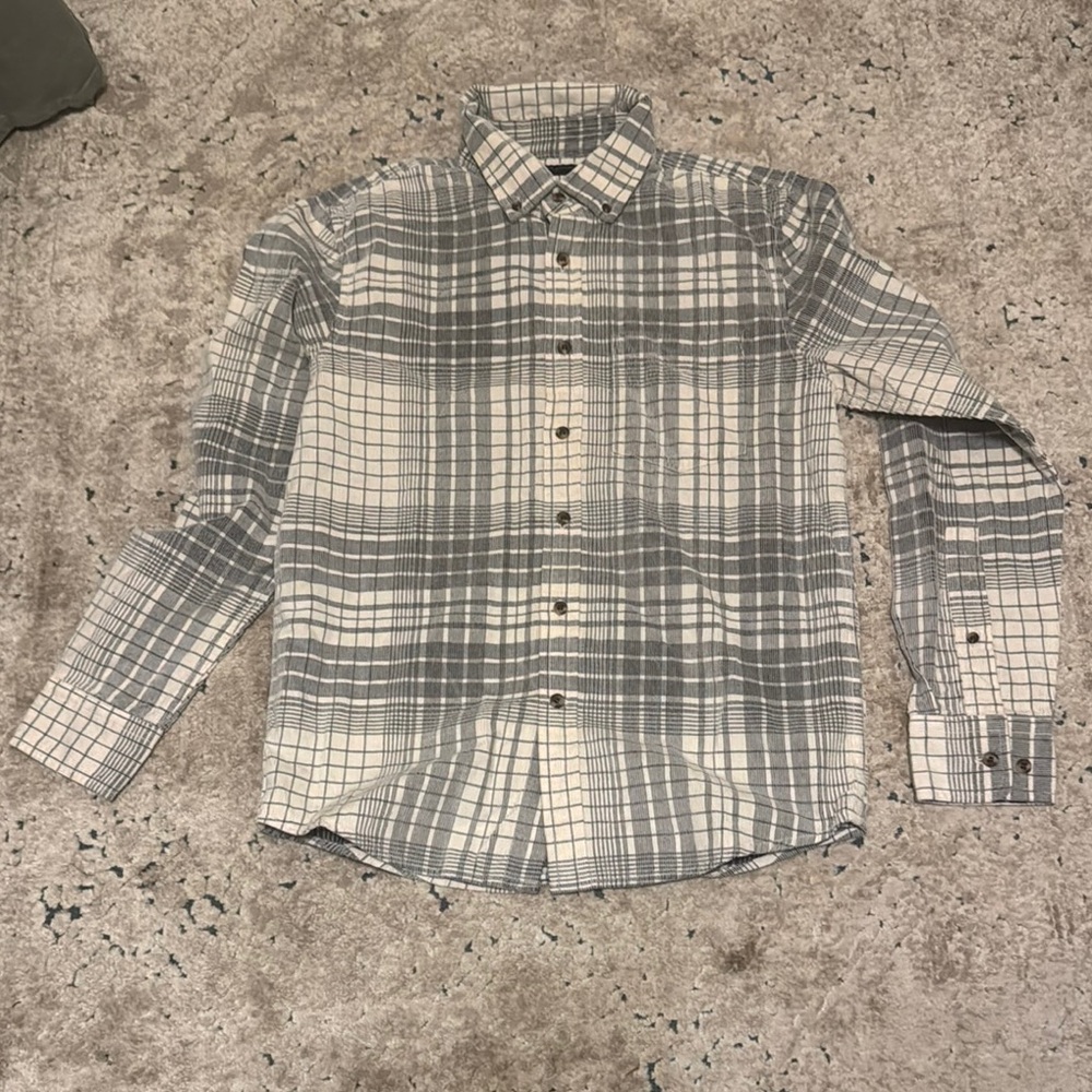 Banana Republic Women’s Gray Plaid Shirt - Size Small - NWT